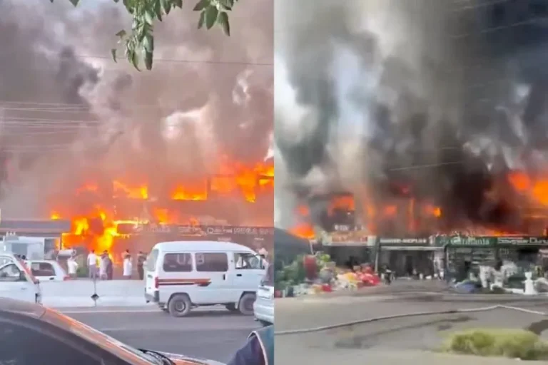 Izza bozorida do‘konlarda yong‘in sodir bo‘ldi